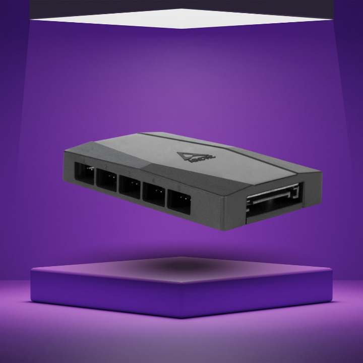 Arctic Case Fan Hub 10 Port 3-Pin & 4-Pin PWM Fan Hub with SATA Power