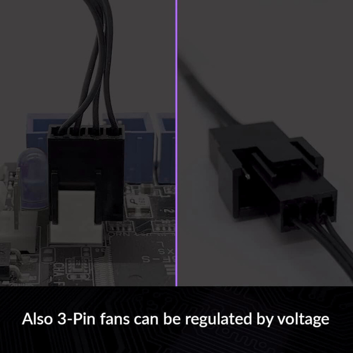 ARCTIC 4-Pin PWM Fan Splitter Cable - PST Extension-Cable for 4 Case Fans -Black