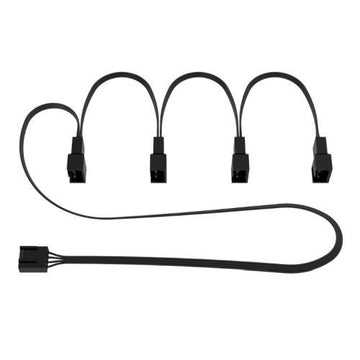 ARCTIC 4-Pin PWM Fan Splitter Cable - PST Extension-Cable for 4 Case Fans -Black